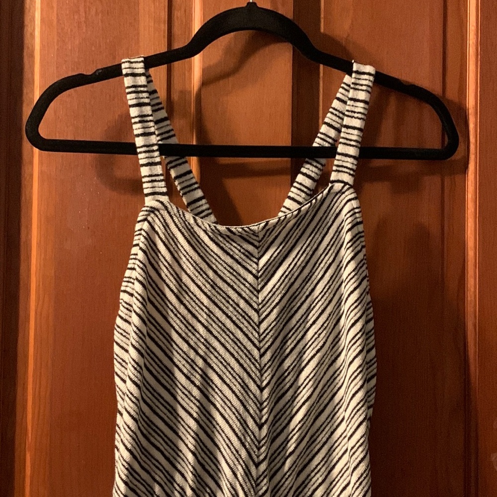 Black and white striped jumpsuit, size M, never worn